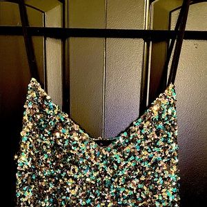 Mini Dress; Size M; Never worn/Tag attached! Multicolor/Sequin | Brand: VICI